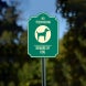 No Trespassing Beware Of Dogs Aluminum Sign (Non Reflective)