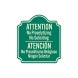 Bilingual No Soliciting Aluminum Sign (Non Reflective)