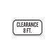 Clearance 8 Ft Crossing Aluminum Sign (Non Reflective)