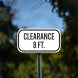Clearance 8 Ft Crossing Aluminum Sign (Non Reflective)