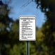 Use of Playground Equipment Is At Your Own Risk Aluminum Sign (Non Reflective)