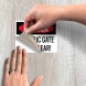 OSHA Electric Gate Keep Clear Decal (Non Reflective)