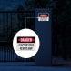 OSHA Electric Gate Keep Clear Aluminum Sign (Diamond Reflective)