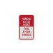 Danger Falling Rocks Park At Your Own Risk Aluminum Sign (EGR Reflective)