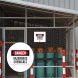 OSHA Danger Hazardous Chemicals Decal (Non Reflective)