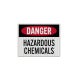 OSHA Danger Hazardous Chemicals Decal (EGR Reflective)