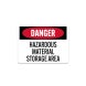 OSHA Hazardous Material Storage Area Aluminum Sign (Non Reflective)