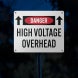 High Voltage Overhead Aluminum Sign (Diamond Reflective)