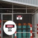 OSHA Danger Keep Away Aluminum Sign (Non Reflective)