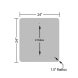 Detour Arrow Aluminum Sign (Non Reflective)