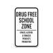 Drugs Alcohol & Tobacco Products Prohibited Aluminum Sign (Non Reflective)