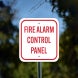 FACP Fire Alarm Control Panel Aluminum Sign (Non Reflective)