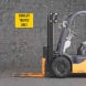 Forklift Traffic Only Aluminum Sign (Non Reflective)