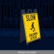 Slow, Children At Play Corflute Sign (Reflective)