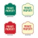 Private Property Aluminum Sign (Non Reflective)