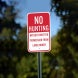 No Hunting Without Written Permission Aluminum Sign (Non Reflective)