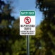 No Pedestrian Traffic Aluminum Sign (Non Reflective)