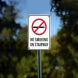 No Smoking On Stairway Aluminum Sign (Non Reflective)