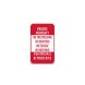 No Trespassing No Hunting No Excuses Aluminum Sign (Non Reflective)