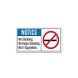 Electronic Cigarettes Prohibited Aluminum Sign (Non Reflective)