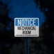 Mechanical Room Unauthorized Personnel Keep Out Aluminum Sign (EGR Reflective)
