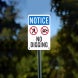 OSHA Notice No Digging Aluminum Sign (Non Reflective)