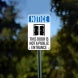 OSHA This Door Is Not A Public Entrance Aluminum Sign (Non Reflective)