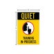 Quiet, Training In Progress Corflute Sign (Non Reflective)