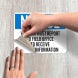 OSHA Visitors Report To Field Office Decal (Non Reflective)