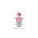 Do Not Proceed Through Metal Detectors Ask For A Hand Search Aluminum Sign (Non Reflective)