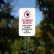 Do Not Proceed Through Metal Detectors Ask For A Hand Search Aluminum Sign (Non Reflective)