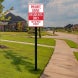 Private Property Not A Thru Street Aluminum Sign (Non Reflective)