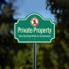 This Is Not A Right Of Way For The Community Aluminum Sign (Non Reflective)