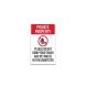 Please Do Not Dump Your Trash Aluminum Sign (Non Reflective)