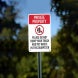 Please Do Not Dump Your Trash Aluminum Sign (Non Reflective)