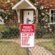 No Hunting No Horses No Mules Aluminum Sign (Non Reflective)