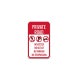Private Road No Access Outlet Parking Trespassing Aluminum Sign (Non Reflective)