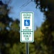 Reserved Parking Van Accessible Aluminum Sign (Non Reflective)