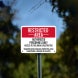 Access To This Area Is Restricted Aluminum Sign (Non Reflective)