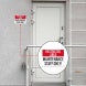 Maintenance Staff Only Aluminum Sign (Non Reflective)