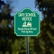 Student Drop Off & Pick Up Area Aluminum Sign (Non Reflective)