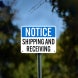 OSHA Shipping & Receiving Aluminum Sign (Non Reflective)