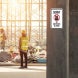 Sorry No Backpacks Allowed Aluminum Sign (Non Reflective)