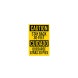 Bilingual Spanish OSHA Stay Back 30 Feet Decal (Non Reflective)