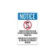 Notice Turn Off Your Cell phones Aluminum Sign (Non Reflective)