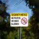 No Photos Or Video Allowed Aluminum Sign (Non Reflective)