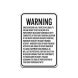There Is No Liability For Injury Or Death Aluminum Sign (Non Reflective)
