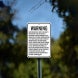 There Is No Liability For Injury Or Death Aluminum Sign (Non Reflective)