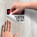 Do Not Enter Emergency Exit Decal (EGR Reflective)
