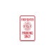 Firefighter Parking Only Aluminum Sign (Non Reflective)